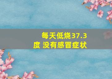 每天低烧37.3度 没有感冒症状